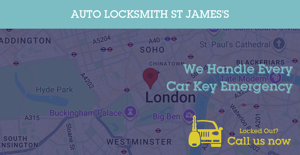 Auto Locksmith Services in St James's - SW postcode